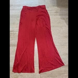 Women's Super High-Rise Wide Leg  Red Pants By Renaissance Size‎ M